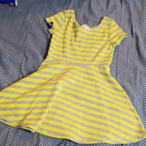 Yellow and green stripe dress